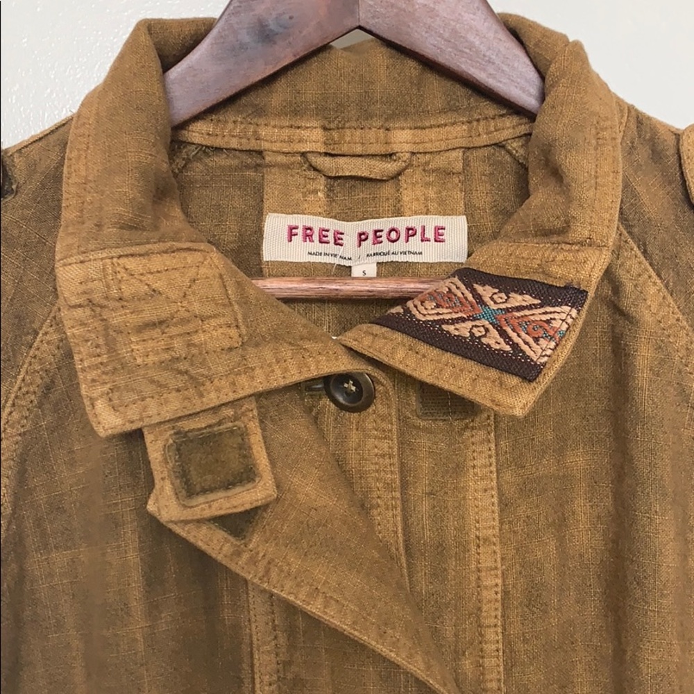 NWT Free People Jayde Safari Bomber Jacket - Picture 6 of 7